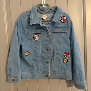 Kids Denim Jacket with Disney  Patches